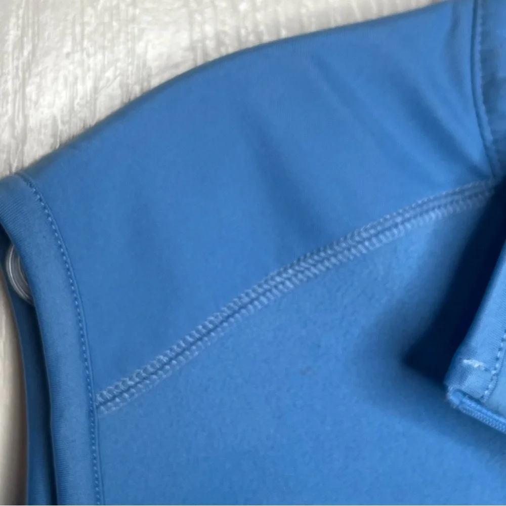 Chaps Blue Micro Fleece Vest Mens Size M NWT